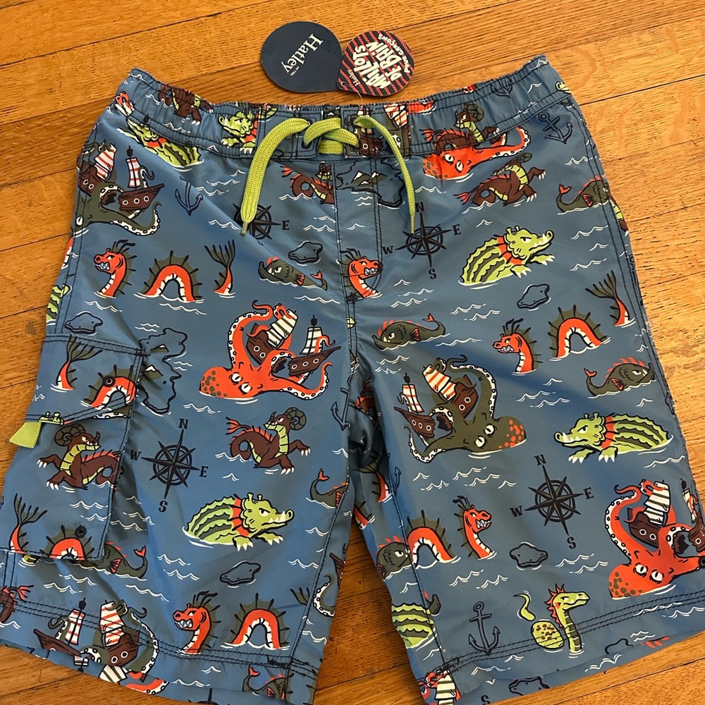Hatley Kids' Sea Monster Board Shorts